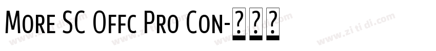 More SC Offc Pro Con字体转换